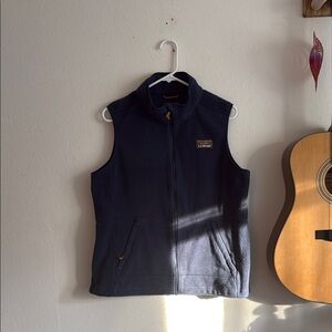 L.L. Bean Dark Blue Fleece Vest
